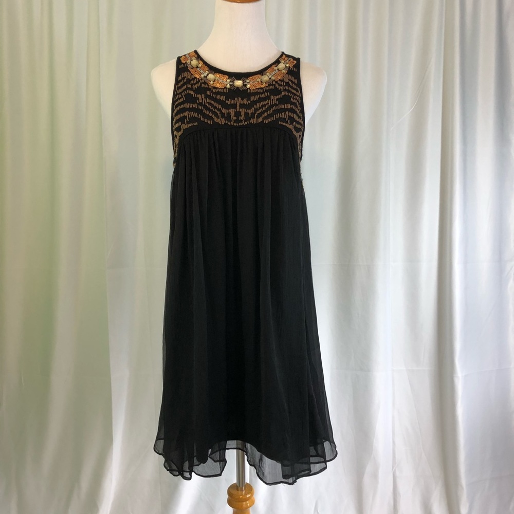 Embellished Chiffon Dress